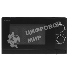 Микроволновая печь Sharp R-6000RK черный, 20 л, 800 Вт, переключатели - поворотный механизм