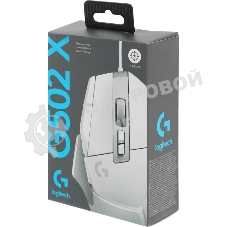 Мышь проводная Logitech G502 X белый, 25600 dpi, USB, кнопки - 13