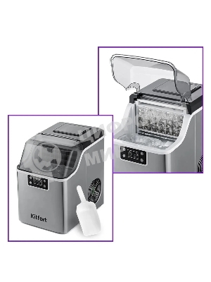 Ледогенератор Kitfort КТ-1826 150Вт 3200мл. нержавеющая сталь/черный