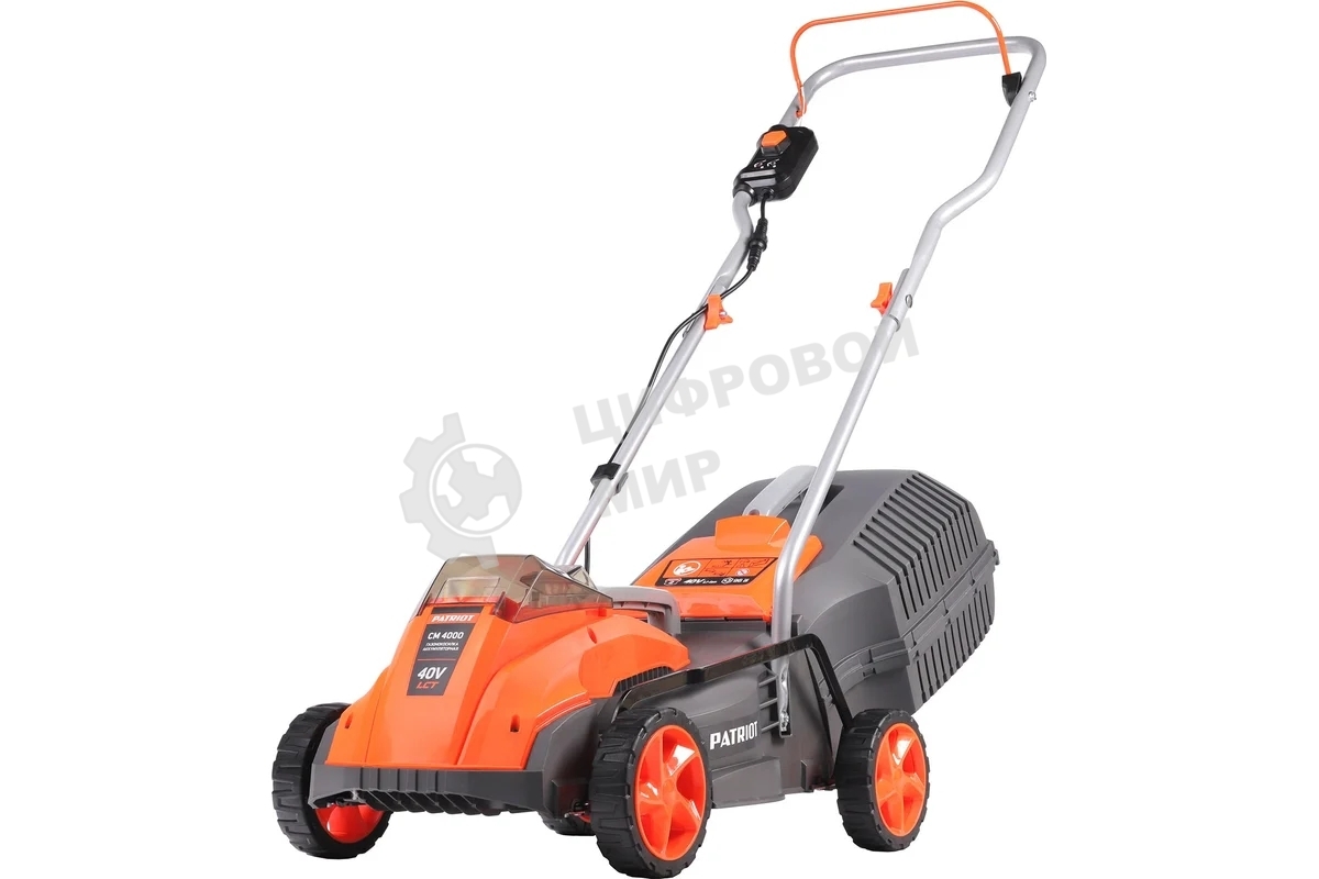 Газонокосилка аккумуляторная PATRIOT CM4000, 40В платформа LCT, 32 см, бесщеточный дв, травосб. 30 л, без АКБ и ЗУ