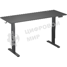 Стол компьютерный Cactus CS-EDL-BBK черный, столешница ДСП, каркас черный