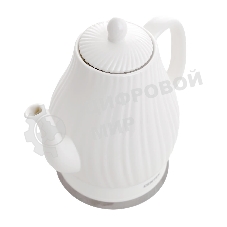 Чайник электрический Centek CT-0064 2.0л, 2150W, супербелая керамика, рельефный корпус