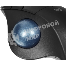 Трекбол Logitech M575S черный оптическая 2000dpi беспров. BT/Radio USB2.0 (910-007035)