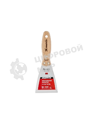 Шпательная лопатка Matrix из нержавеющей стали, 80 мм, буковая рукоятка, EFP