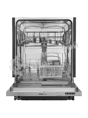 Встраиваемая посудомоечная машина HOMSair DW64E, серебристый, 59.8 см, 12 компл., 49 дБ, класс A++