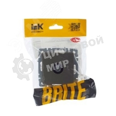 Розетка телевизионная оконечная IEK Brite РТВ11-0-БрШ (BR-A10-O-K37) СП шампань