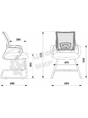 Кресло Бюрократ CH-695N-AV/B/TW-11 черный, экокожа, 120 кг, механизм качания
