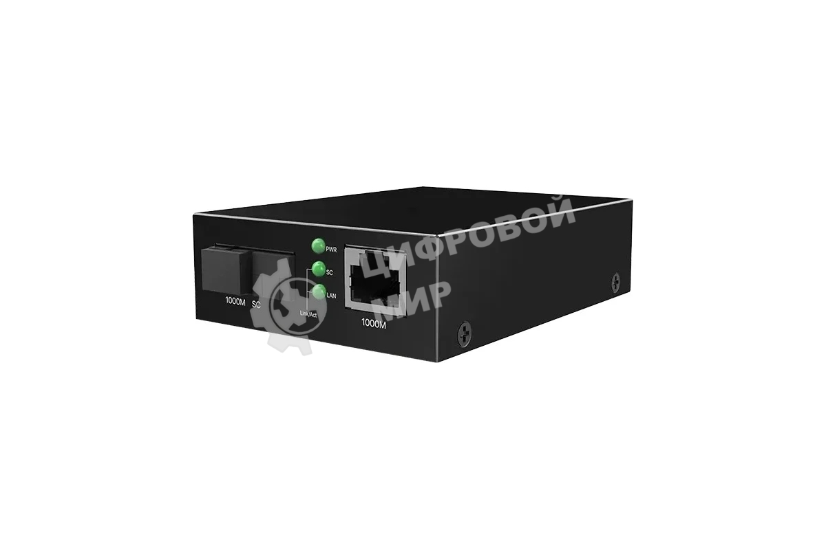 Медиаконвертер одномодовый Tenda TFC300B, RJ-45x1 Гбит/с, SCx1 Гбит/с, до 3 км
