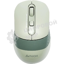 Мышь беспроводная A4Tech Fstyler FB10C зеленый, 2000 dpi, радиоканал, Bluetooth, USB, кнопки - 4
