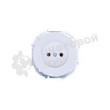 Розетка 1-м СП OSEN без заземл. ПБТ бел. LEZARD 743-0288-121B