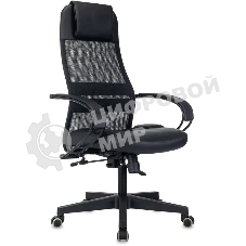Кресло эргономичное Бюрократ CH-NOVA LUX черный сетка/ткань крестов. пластик