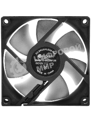 Вентилятор для корпуса ID-Cooling NO-8025-SD черный, 80 мм, 2000 об/мин, 21 дБ, 3 pin