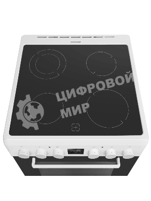 Плита электрическая Maunfeld MEC67CW08TD белый, конфорок 4 шт, духовка 59 л, 60 см x 85 см x 60 см