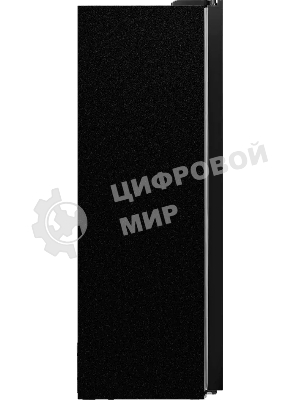 Холодильник Maunfeld MFF177NFB Slim Inverter черный двухкамерный 352/198л морозилка слева, No Frost, Side by Side