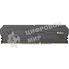Оперативная память Netac Shadow III, DDR4, 8GB (1x8GB), 3200 MHz, CL16, с радиатором, черный
