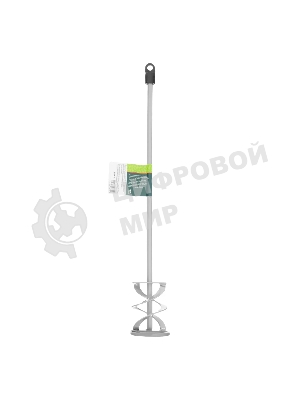 Миксер для красок и штукатурных смесей Сибртех 60х9х400 мм, шестигранный хвостовик