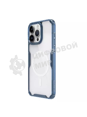 Чехол Nature TPU Pro Magnetic Case, синий, (AP IP15 Pro Max)