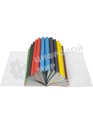 Бумага цветная Silwerhof одност. 16л. 8цв. A4 Монстрики 50г/м2 обл.бум.офсет скрепка