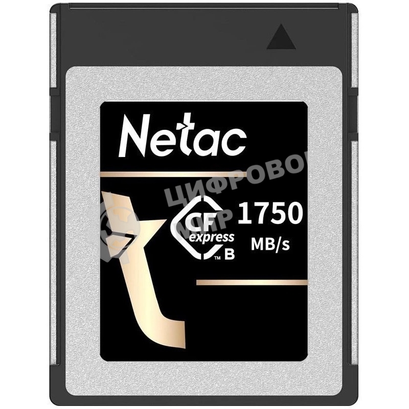 Флеш карта CFexpress 512Gb Netac CF2000 NT02CF2000-512G-S PCIe Gen 3x2 Type B cards, up to 1750MB/1650MB/