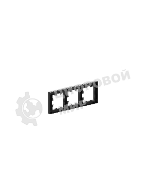Рамка 3 - местная EKF Эпика UP1-FPB-03, черная, пластик