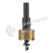 Коронка по металлу Denzel HSS, 22 мм, нитридтитановое покрытие