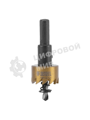 Коронка по металлу Denzel HSS, 22 мм, нитридтитановое покрытие