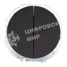 Выключатель 2-кл. СП OSEN 10А IP20 механизм черный бархат LEZARD 743-4288-101