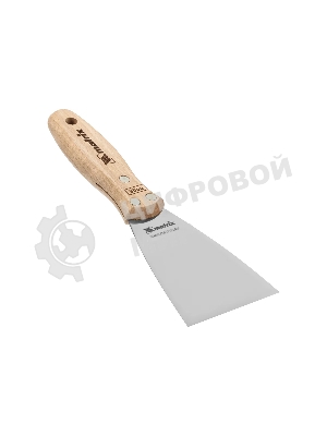 Шпательная лопатка Matrix из нержавеющей стали, 80 мм, буковая рукоятка, EFP