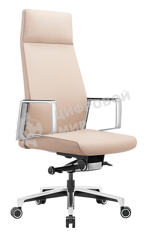 Кресло Бюрократ JONS/BEIGE бежевый, кожа