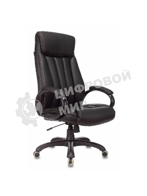 Кресло Бюрократ T-9922N Leather Venge Black черный, экокожа