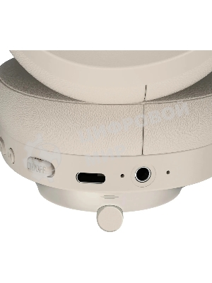 Беспроводные/проводные наушники Defender FreeMotion B485 бежевый, накладные, Bluetooth + проводной, складная конструкция, до 8 ч