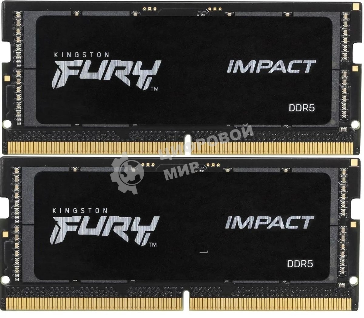 Оперативная память Kingston Fury Impact, DDR5, 64GB (2x32GB), 4800MHz, CL38, SO-DIMM