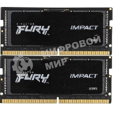 Оперативная память Kingston Fury Impact, DDR5, 64GB (2x32GB), 4800MHz, CL38, SO-DIMM