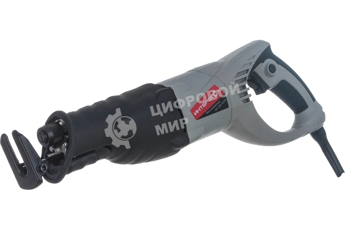 Пилы электрические дисковые, торцовочные, монтажны ИНТЕРСКОЛ НП-120/1010Э Пила сабельная 1010Вт,полотно 250мм,ход 28мм,3000х/мин,3.8кг 137.1.0.00