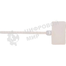 Хомут кабельный IEK UHH61-3-200-100 ХП1 3х200 белый с таб. 25х15 (уп. 100 шт)