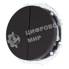 Выключатель 2-кл. СП OSEN 10А IP20 механизм черный бархат LEZARD 743-4288-101
