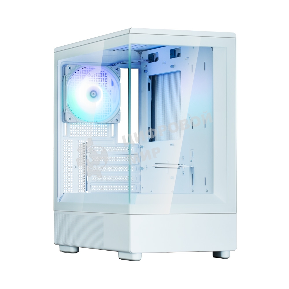 Компьютерный корпус ZALMAN P10, MATX, белый, WINDOW, 2x3.5