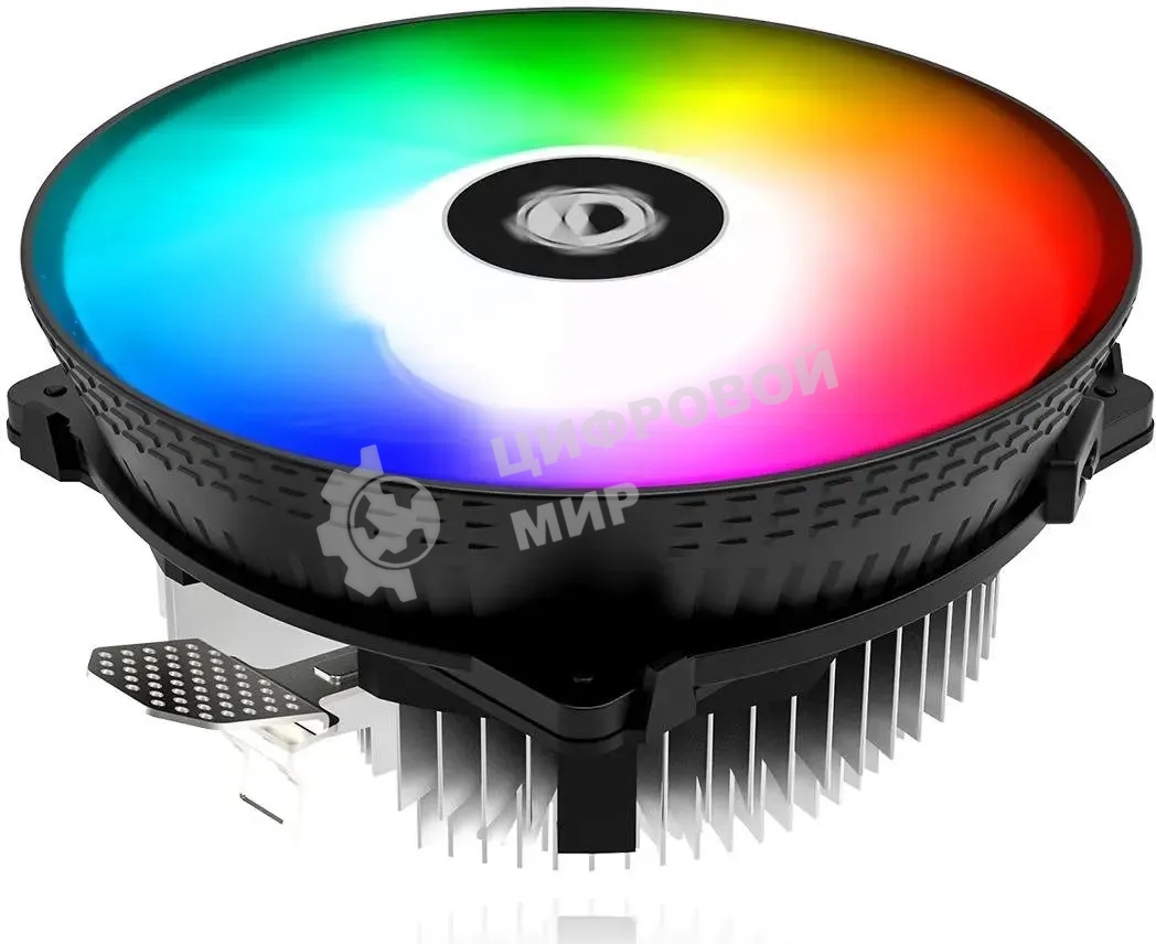 Кулер ID-COOLING DK-03 RAINBOW черный/серебристый 120мм алюминий 1800rpm 26db 4-pin 100W 63мм