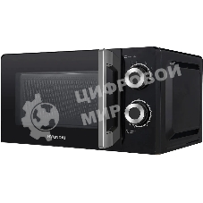 Микроволновая печь Hyundai HYM-M2054 черный/серебристый, 20 л, 700 Вт, переключатели - поворотный механизм