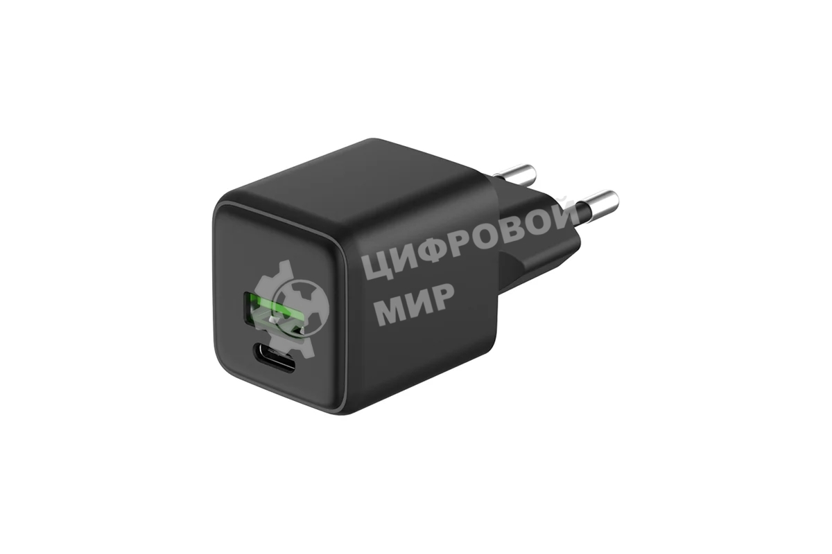 Сетевое зарядное устройство Rexant с двумя портами USB-A и Type-C, 25Вт GaN