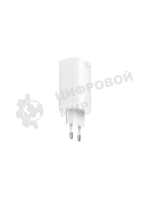 Сетевое зарядное устройство OLMIO 2Type-C/USB, 65W, 6A, QuickCharge3.0, PowerDelivery3.0, GAN