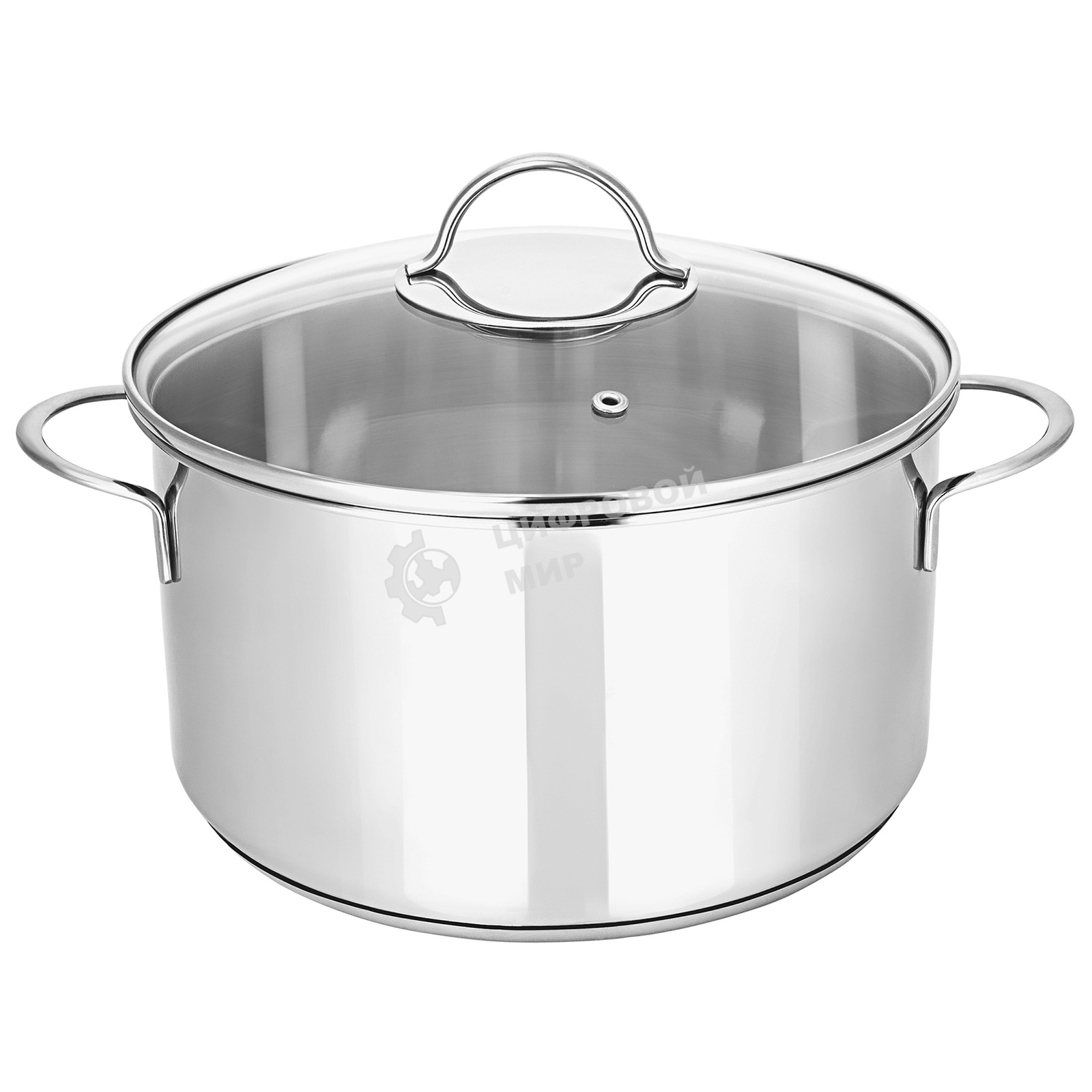 Кастрюля из нержавеющей стали APPETITE SH05273 pretty 2,7 л, стеклянная крышка с ободком и пароотводом, диаметр 18 см.