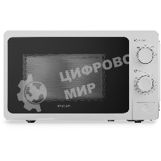 Микроволновая печь Hyundai HYM-M2009 белый, 20 л, 700 Вт, переключатели - поворотный механизм