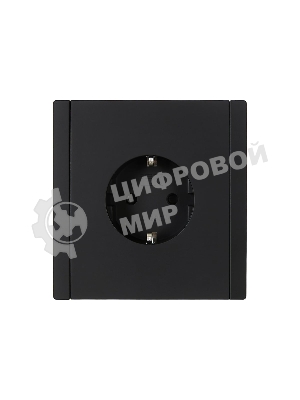 Розетка СП FORTE&PIANO FP113 16А с заземл. защ. шторки безвинт. крепл. черный IEK FP-R14-16-1-K02