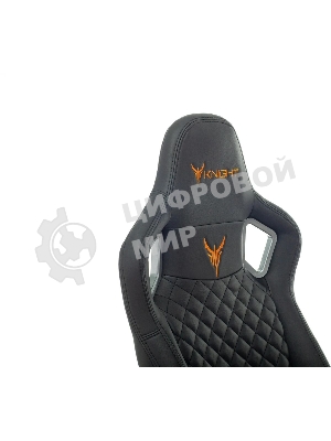 Кресло игровое Knight TITAN черный ромбик эко.кожа с подголов. крестовина металл