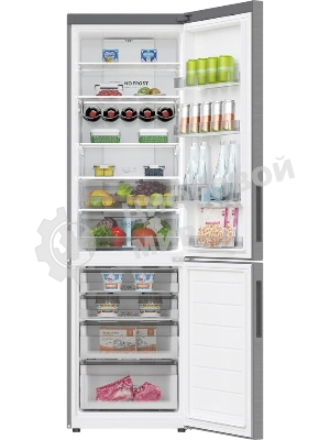 Холодильник Haier C2F637CFMVU1 серебристый двухкамерный 278/108л морозилка снизу, No Frost