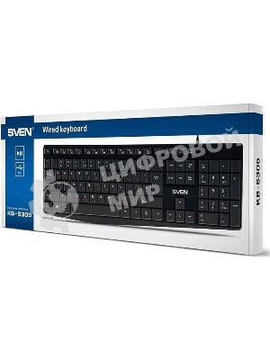 Клавиатура SVEN KB-S305 проводная, USB Type-A, чёрный
