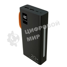 Портативный аккумулятор More choice (4620202550569) PB22-20 с кабелем 2USB 2.1A - 20000mAh черный