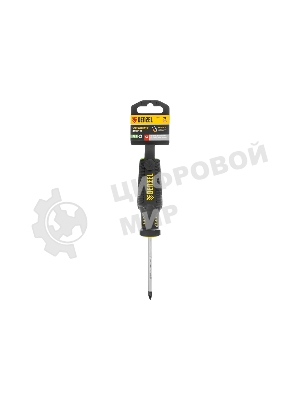 Отвертка Denzel PZ1x75 мм, S2, 3к рукоятка