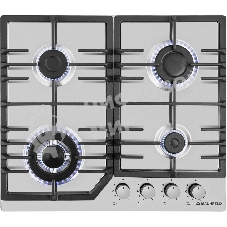 Газовая варочная панель Maunfeld EGHS.64.43CS/G, 4 конфорки, нержавеющая сталь, серебристый